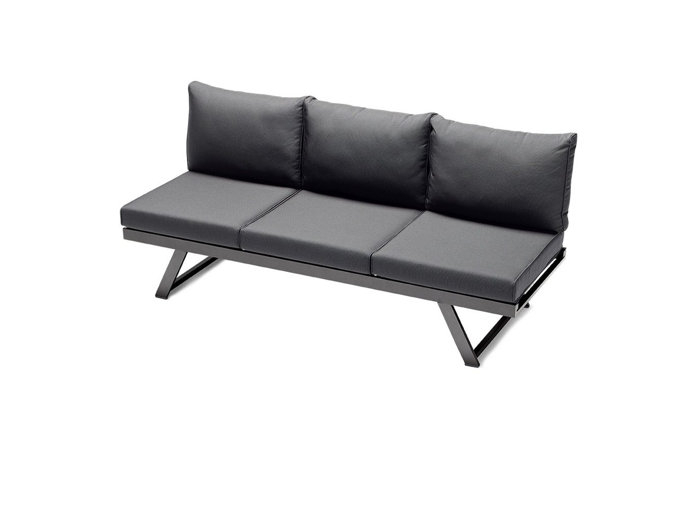 Sieger Gartenmöbel Gartenliege in Grau, Olefin, Polypropylen - 80x89x204cm (BxHxT) von Sieger Gartenmöbel