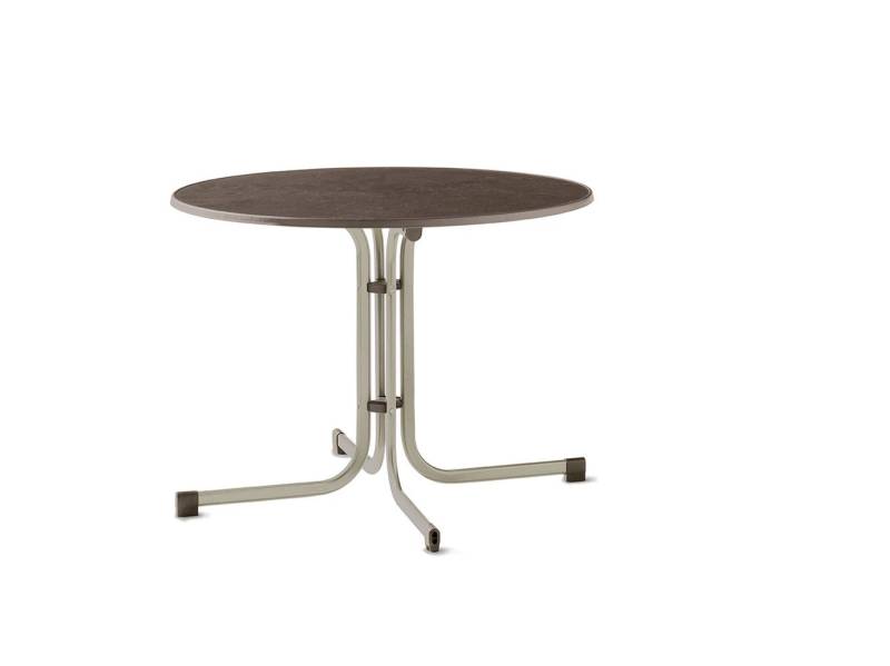 Sieger Gartenmöbel Klapptisch in Schiefer mocca, mecalit®-PRO - 72x99cm (HxD) von Sieger Gartenmöbel