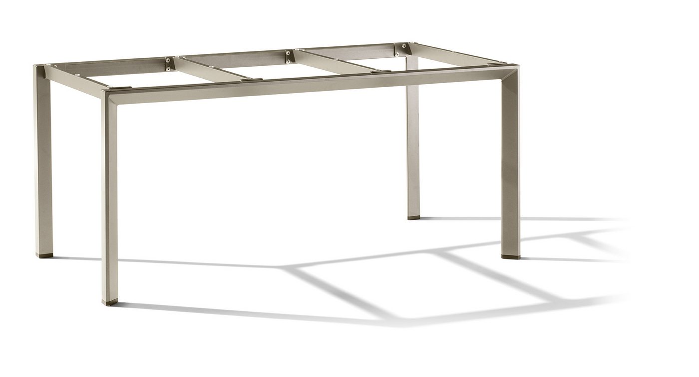 Sieger Gartenmöbel Tischgestell in Champagner, Aluminium - 160x74x90cm (BxHxT) von Sieger Gartenmöbel