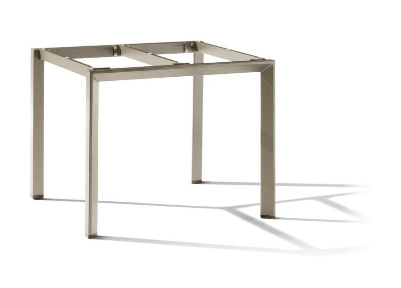 Sieger Gartenmöbel Tischgestell in Champagner, Aluminium - 90x74x90cm (BxHxT) von Sieger Gartenmöbel