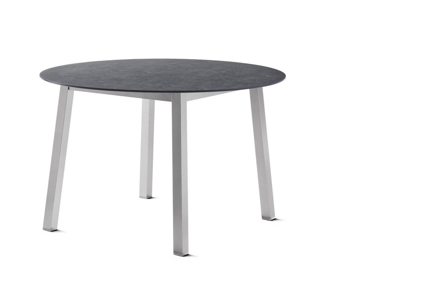 Sieger Gartenmöbel Tischplatte in Schiefer anthrazit, Polytec® - 120cm (D) von Sieger Gartenmöbel