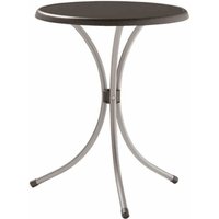 Bistrotisch, ø 60x72 cm, graphit Stahlrohrgestell, Dekorplatte von Sieger