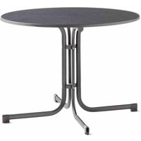 Boulevard-Klapptisch, ø 100 cm, eisengrau Gestell aus Stahl in eisengrau, Tischplatte aus Mecalit®-Pro in anthrazit Boulevard-Klapptisch, ø 100 cm, eisengrau Gestell aus Stahl in eisengrau, Tischplatte aus Mecalit®-Pro in anthrazit von Sieger