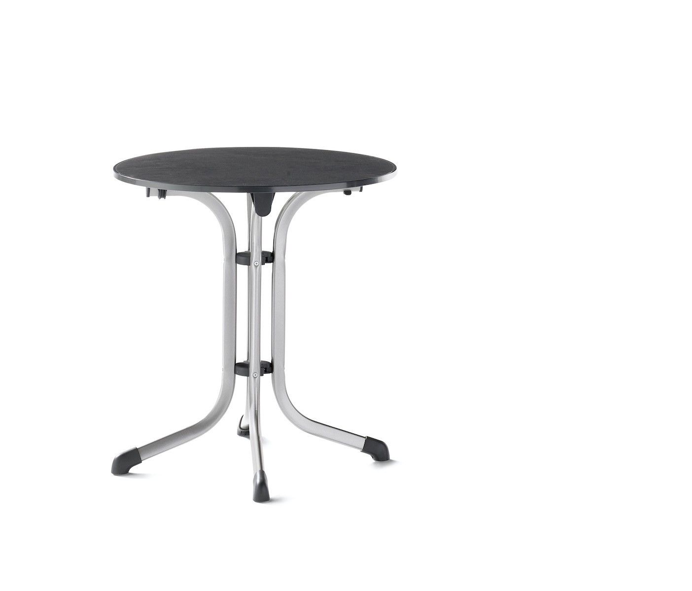 Klapptisch Vivodur Ø ca. 68cm in graphit/Schiefer anthrazit von Sieger