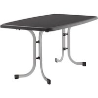 SIEGER Gartentisch, BxHxL: 90 x 72 x 150 cm, Tischplatte: Mecalit-pro - schwarz von Sieger