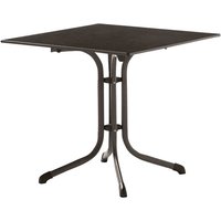 SIEGER Klapptisch, mit Vivodur-Tischplatte, BxTxH: 80 x 80 x 73 cm - grau von Sieger