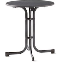 SIEGER Klapptisch »207«, LxBxH: 70 x 72 x 72 cm, Mecalit®-Pro, rund - grau von Sieger