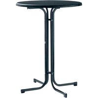 SIEGER Stehtisch, mit Mecalit-pro-Tischplatte, Ø x H: 86 x 112 cm - grau von Sieger