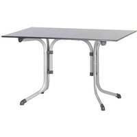 Sieger 3160-50 Bouelvard-Klapptisch vivodur 120x80 cm, graphit/Schieferoptik anthrazit von Sieger