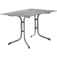 Sieger 5160-31 Klapptisch Polytec (HPL) 120x80 cm, eisengrau/Beton hell von Sieger