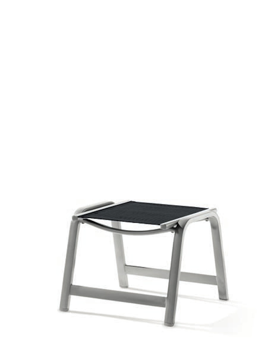 Sieger Hocker ROYAL, Aluminium Graphit / Textilux Grau von Sieger