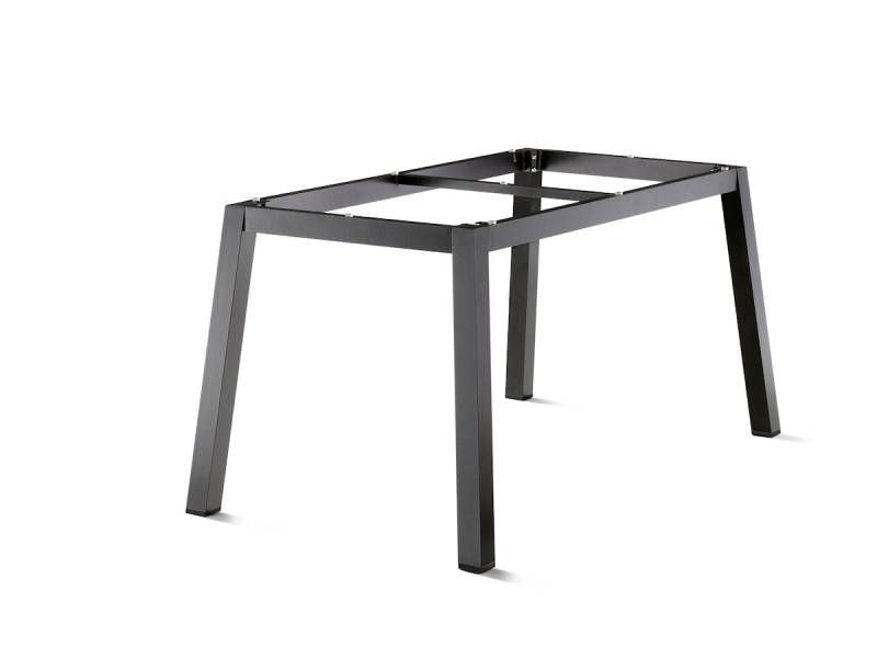 Sieger Lofttisch-Gestell 160 x 90 cm, Quadratrohr Aluminium Eisengrau - Abverkauf von Sieger