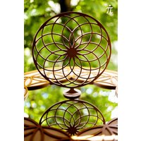 Torus Des Lebens Aus Holz Ø 39cm Mit Standfuss von Siegerblume