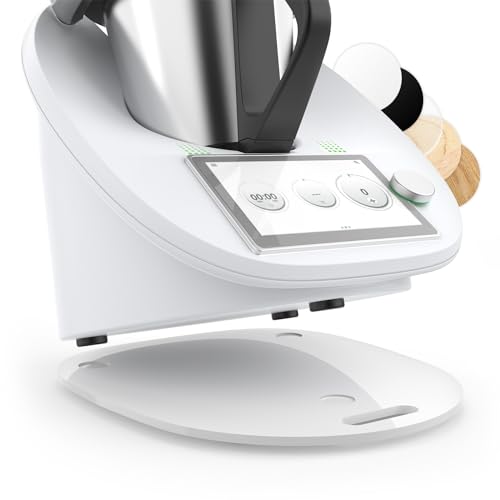 Siegvoll Gleitbrett für Thermomix TM6 TM5 Gleiter müheloses Verschieben Rollbrett aus Acryl - Weiß von Siegvoll