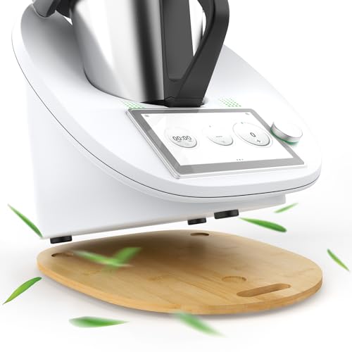 Siegvoll Gleitbrett für Thermomix TM6 TM5 aus Bambus, Schnelles Bewegen Rollbrett für Thermomix Vorwerk Küchenmaschine, Zubehör für Thermomix TM6 TM5,Bambusholz von Siegvoll