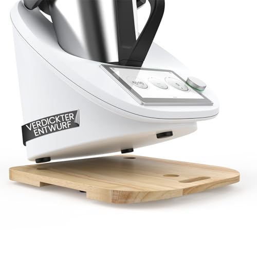 Siegvoll Verdickter Gleitbrett für Thermomix TM6 TM5, Rollbrett mit müheloser Verschiebung, Gleiter aus verdicktem Holz, Zubehör für Thermomix TM6 TM5 Siegvoll Verdickter Gleitbrett für Thermomix TM6 TM5, Rollbrett mit müheloser Verschiebung, Gleiter aus verdicktem Holz, Zubehör für Thermomix TM6 TM5 von Siegvoll