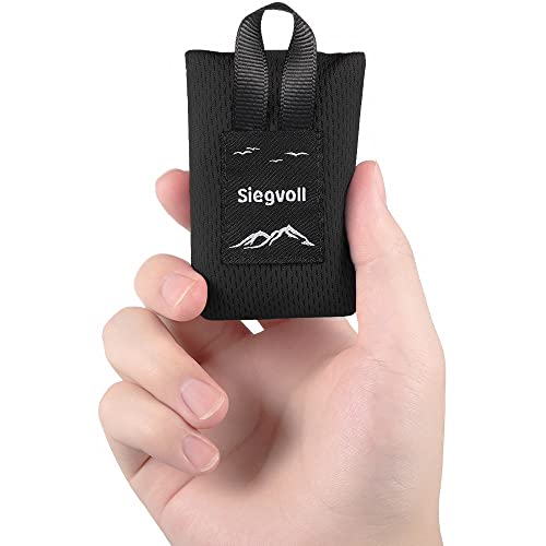 Siegvoll Mini Picknickdecke Ultraleicht ultradünne tragbare Stranddecke, Outdoor Decke für Strand, Picknick, Camping und Wandern 70 x 110 cm (Grau) von Siegvoll