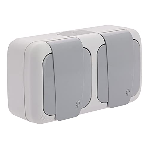 Wasserdichter Doppelstecker 2P + T, grau Wasserdichter Doppelstecker 2P + T, grau von SIEMENS