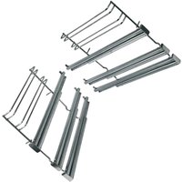 Ersatzteil - Satz teleskopische Gleitschienen + Backrosthalterung Original - Siemens bosch, balay, pitsos von Siemens