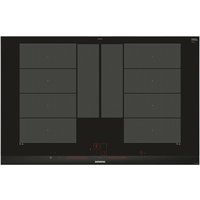 Induktionskochfeld 80cm 4 brenner 7400w flexinduktion schwarz Siemens ex875lyv1e von Siemens