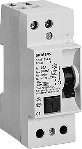 Siemens 5SM1314-0 2-poliger Rccb-Schalter, weiß von Siemens