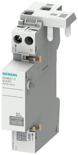 Siemens 5SM60112 Brandschutzschalter-Block AFDD 230V 1-16A, einfach anbaubar an LS- oder FI/LS-Schalter, 1P+N (1TE) von Siemens