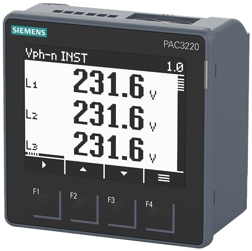 Siemens 7KM3220-0BA01-1DA0 SENTRON Power Monitoring PAC3220, Fronteinbau, 690/400 V, 5 A, 100-250V A von Siemens