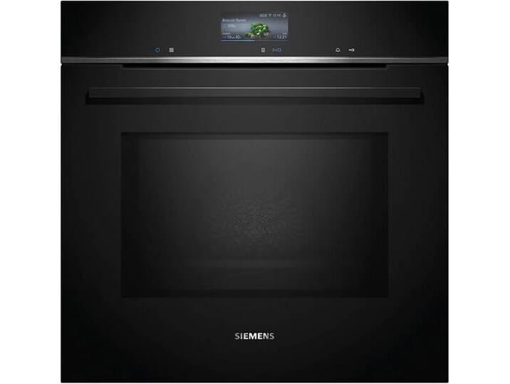 SIEMENS iQ700 Backofen mit Mikrowelle HM736GAB1, 76L, 4D Heißluft, ecoClean, TFT-Touchdisplay, schwarz von Siemens