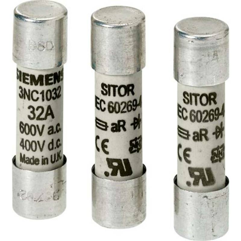 Siemens 3 Nc22205 Zylindersicherungseinsatz 20 A 690 V 5 St. B-Ware von Siemens