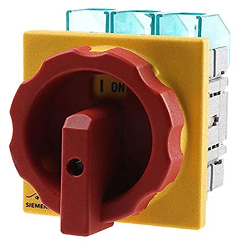 Siemens 3LD2704 – 0TK53 3 Red, Yellow Electrical Switch – Electrical Switch (50/60 Hz, 100 A, 2000 A, Red, Yellow, 90 mm, 112.5 mm) von Siemens