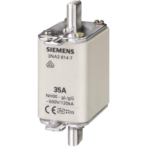 Siemens 3NA38307 NH-Sicherung Sicherungsgroeße = 00 100A 500 V/AC, 250 V/DC von Siemens