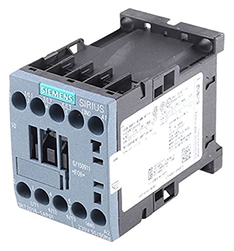 Siemens 3RT20161AP01 3RT2016-1AP01 Schuetz 3 Schließer 4kW 230 V/AC 9A mit Hilfskontakt 1St, weiß von Siemens