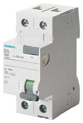 Siemens 5SV – Leitungsschutzschalter clase-ac 2 polig 80 A 30 mA 70 mm von Siemens