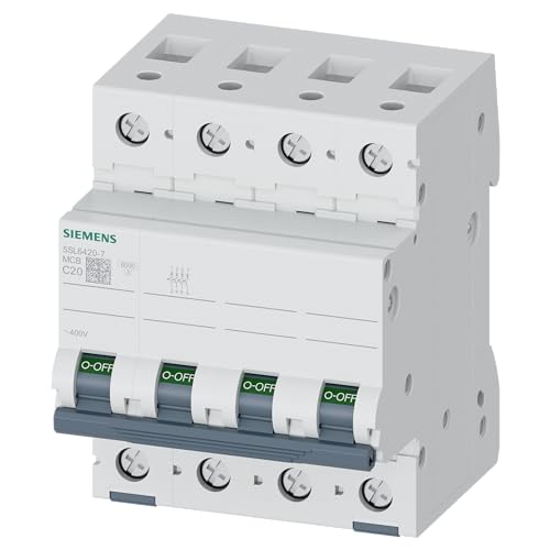 Siemens 5sl6 – Sicherungsautomat 400 V 6 kA 4-polig C 20 A von Siemens