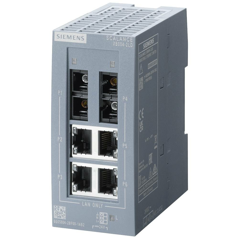 Siemens 6 Gk5004 2 Bf00 1 Ab2 Industrie Ethernet Switch Ethernetverteiler Unmanaged von Siemens