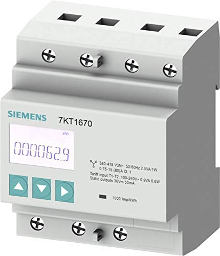 SIEMENS - 7KT1671 SENTRON Messgerät 7KT PAC1600 LCD 80 A S0 + MID von Siemens