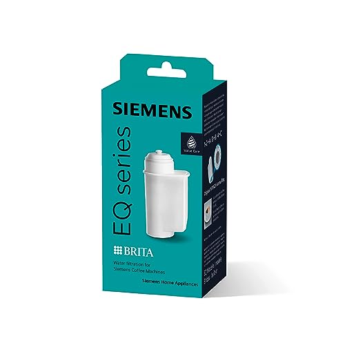 Siemens Brita Intenza Wasserfilter (Entkalkung, Reduziert geruchs und geschmacksstörende Stoffe, Für EQ.Serie, Supresso Reihe und Einbauvollautomaten), Weiß, 1 Stück (1er Pack) von Siemens