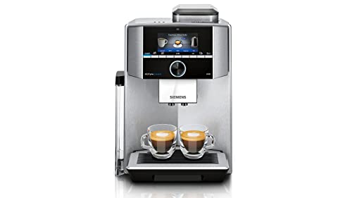Siemens EQ.9 Plus Connect s500 TI9553X1RW Kaffeevollautomat mit Touchscreen - für zwei Tassen gleichzeitig - Barista-Modus - , 2.3 liters, Farbe: Edelstahl (Displaysprache nicht auf Deutsch) von Siemens