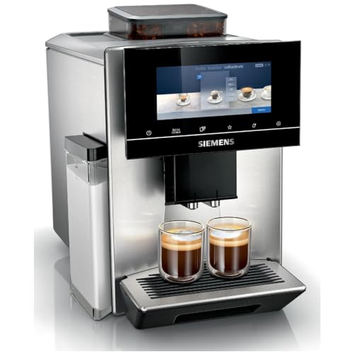 Siemens Kaffeevollautomat EQ900 TQ903D03, App-Steuerung, intuitives Full-Touch-Display, Barista-Modus, AromaBoost, Geräuschreduzierung, Premiummahlwerk, automatische Dampfreinigung, 1500 W, edelstahl von Siemens
