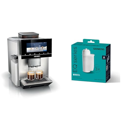 Siemens Kaffeevollautomat EQ900 TQ905D03, App-Steuerung & BRITA Intenza Wasserfilter TZ70033A,verringert den Kalkgehalt des Wassers von Siemens