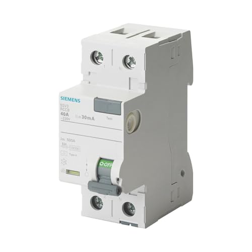 Siemens SENTRON Leitungsschutzschalter tipo-f 40 A 30 mA 230 V Neutral 1 + 2 Module von SIEMENS