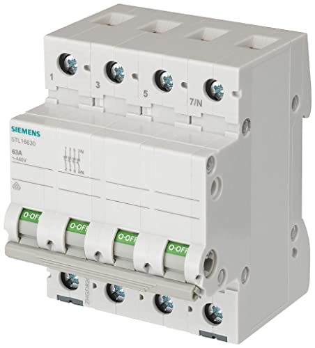 Siemens SENTRON Schalter 70 mm 400 V 4 Module 35 mm2 3-polig + neutral 40 A von Siemens
