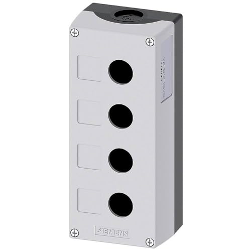 Siemens 3SU1804-0AA00-0AB1 Leergehäuse 4 Einbaustellen (L x B x H) 194 x 85 x 64 mm unbeschriftet Grau 1 St. Siemens 3SU1804-0AA00-0AB1 Leergehäuse 4 Einbaustellen (L x B x H) 194 x 85 x 64 mm unbeschriftet Grau 1 St. von SIEMENS