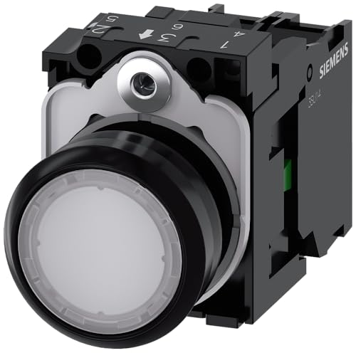 Siemens 3SU11020AB601BA0 3SU1102-0AB60-1BA0 Leuchtdrucktaster Frontring Kunststoff, Betätiger flach Weiß 1 St. Siemens 3SU11020AB601BA0 3SU1102-0AB60-1BA0 Leuchtdrucktaster Frontring Kunststoff, Betätiger flach Weiß 1 St. von SIEMENS