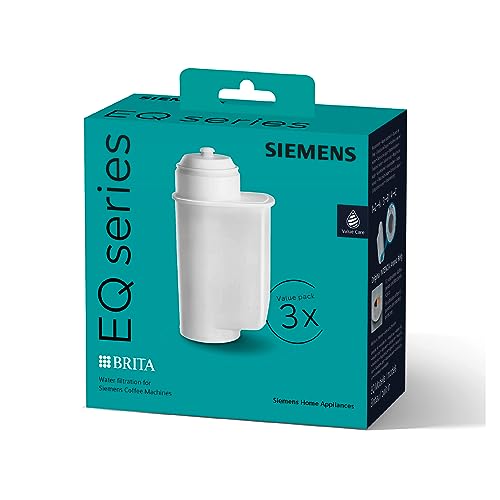 Siemens BRITA Intenza Wasserfilter TZ70033A,verringert den Kalkgehalt des Wassers,reduziert geschmacksstörende Stoffe,für Kaffeevollautomaten der EQ.Serie & Einbauvollautomaten,weiß,3 Stück(1er Pack) von Siemens