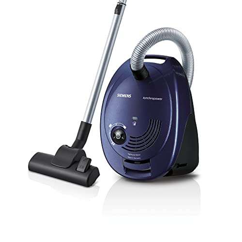 Siemens Staubsauger mit Beutel synchropower VS06B1110, Bodenstaubsauger, Hygiene-Filter, Bodendüse für Hartboden und Teppich, starke Saugleistung, langes Kabel, Fugendüse, 700 W, blau Siemens Staubsauger mit Beutel synchropower VS06B1110, Bodenstaubsauger, Hygiene-Filter, Bodendüse für Hartboden und Teppich, starke Saugleistung, langes Kabel, Fugendüse, 700 W, blau von SIEMENS