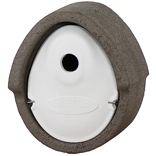 Nistkasten Holzbeton grau oval von Siena Garden