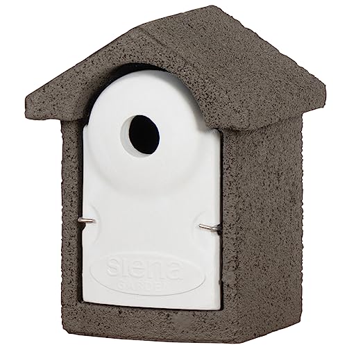 Nistkasten grau 28 mm Holzbeton Kiefer, Fichte FSC 100% von Siena Garden