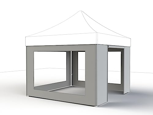 Seitenteile weiß zu Pavillon Pro 3x3 Meter, Bezug aus Polyester, 300g/m² in weiß, 4 Stück von Siena Garden