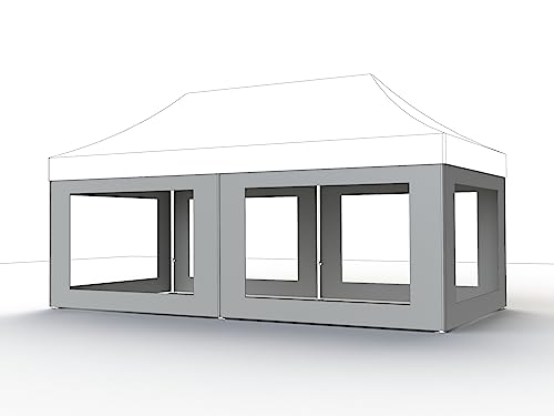 Seitenteile weiß zu Pavillon Pro 3x6 Meter, Bezug aus Polyester, 300g/m² in weiß, 4 Stück von Siena Garden